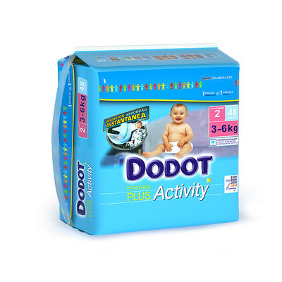Tecidos 100% descartáveis respiráveis recém-nascidos do bebê do algodão do delicado dos tecidos de DODOT