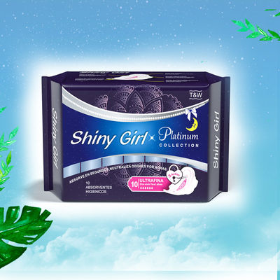 Bom preço O guardanapo sanitário das mulheres do algodão voou a absorção 50ml/80ml descartável das almofadas do período on-line