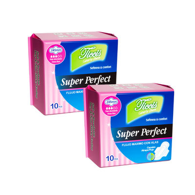 Bom preço Serviços sanitários de algodão ultra-aderente para capacidade de absorção 30-250 ml on-line