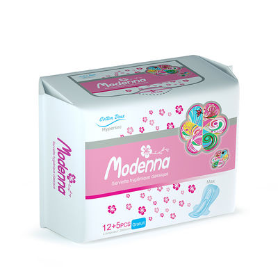 Bom preço o guardanapo sanitário descartável das mulheres de 290mm acolchoa superior não tecido personalizado on-line