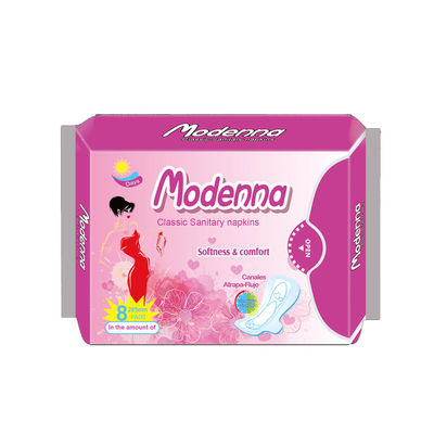 Bom preço A toalha sanitária orgânica do OEM acolchoa o costume absorvente super menstrual on-line