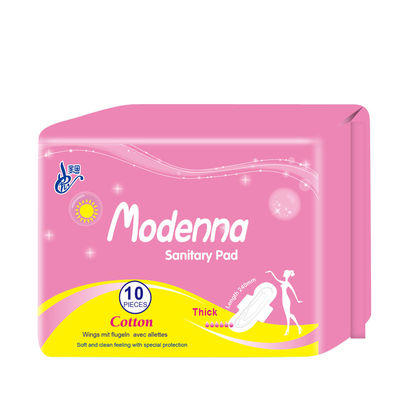 Bom preço Absorventes higiênicos femininos de algodão orgânico para uso noturno descartáveis ​​ultrafinos on-line
