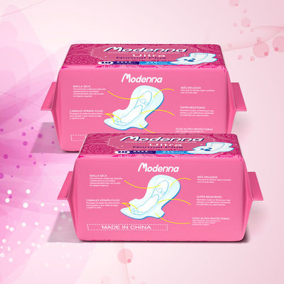 Bom preço Almofadas sanitárias confortáveis ISO9001 do algodão feminino descartável dos produtos de higiene on-line