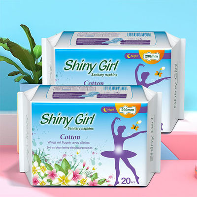 Bom preço O guardanapo sanitário das mulheres naturais do aníon acolchoa o algodão macio descartável confortável on-line