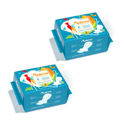 Bom preço Algodão biodegradável de Chip Sanitary Napkins Pads Antibacterial do aníon das mulheres on-line