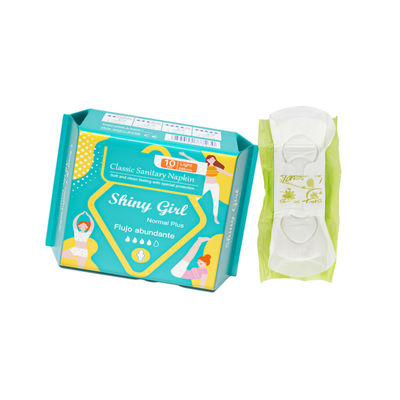 Bom preço Melhor Vendedor Alta Qualidade Barata Tecido Não Tecido Serviços Sanitários 245mm Desutilizável de Algodão Pad Lady on-line
