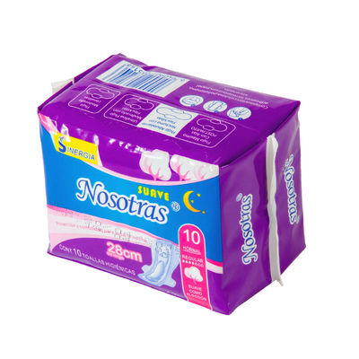 Bom preço Atacado de Marca Privada Ultra Macio Uso Diário 245mm Disponível Feminino Acessórios Disponíveis Preço Barato Algodão Serviços Sanitários on-line