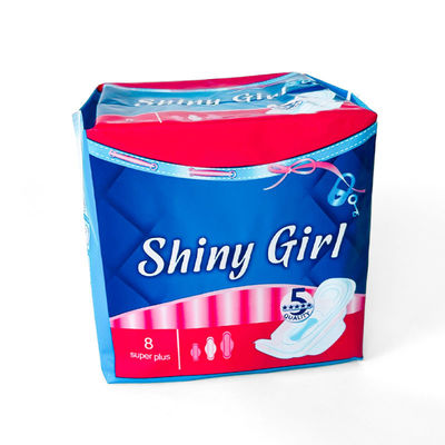 Bom preço Venda Quente Oem Marca Alto Absorvente Algodão Impressão Azul Serviços Sanitários Na China Fábrica on-line