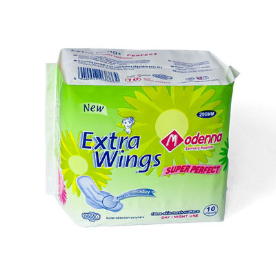 Bom preço Fabricação em fábrica Super fina descartável não tecido sanitário guardanapos Pad com impressão azul para uso diurno e noturno on-line