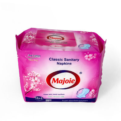 Bom preço Oem marca personalizada uso noturno almofadas do período feminino guardanapo sanitário venda por atacado senhora algodão orgânico sanitário guardanapo anião on-line
