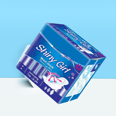 Bom preço Serviços higiénicos descartáveis, brancos e de fibras azuis, não tecidos, para uso menstrual on-line