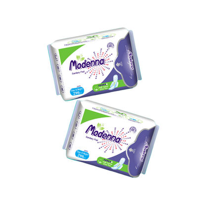 Bom preço Boa transpirabilidade Ultra absorvente retangular de algodão guardanapo sanitário com adesivo à prova de vazamento on-line