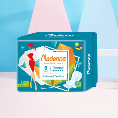 Bom preço Ultra Respirável almofadas sanitárias descartáveis com anião Tecido não tecido macio Serviços sanitários on-line