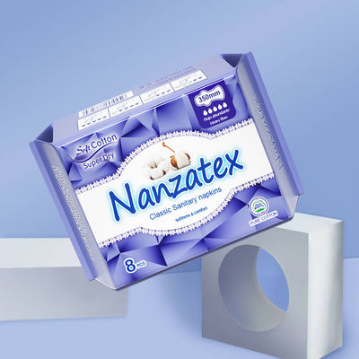 Bom preço Mulher Brinquedos sanitários com superfície de algodão puro super absorver OEM mulher fabricante de almofadas sanitárias on-line