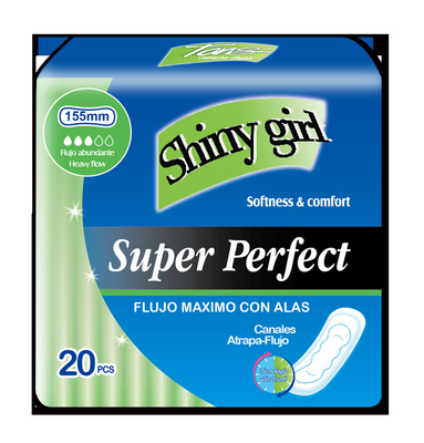 Bom preço Absorvente higiênico descartável espesso com cor branca e capacidade de absorção de 50-200ml on-line