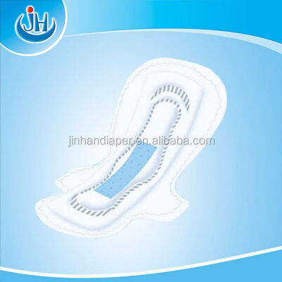Bom preço Super-absorvente Polímero Disponível Serviços Femininos Rectangular Pads sanitários descartáveis Ultra fina Suave e à prova de vazamento on-line